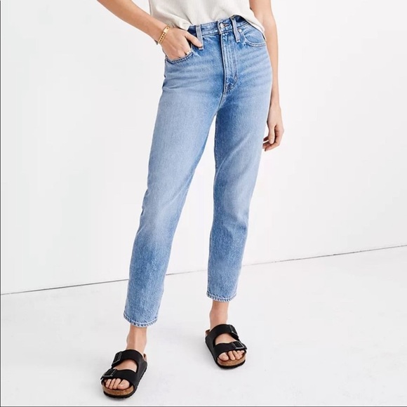 Madewell Denim - Madewell The Momjean in Melva wash.